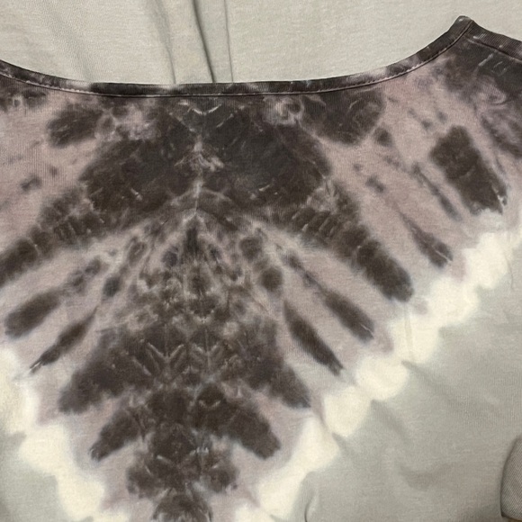 Pure Jill - J Jill Soft & Relaxed Tie-Dyed Tunic Top V-Neck XS Petite Gray - Picture 5 of 5